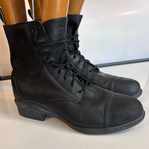 Ariat Cobalt XR Work Motorcycle Riding Black Paddock Boots Size 10.5 D